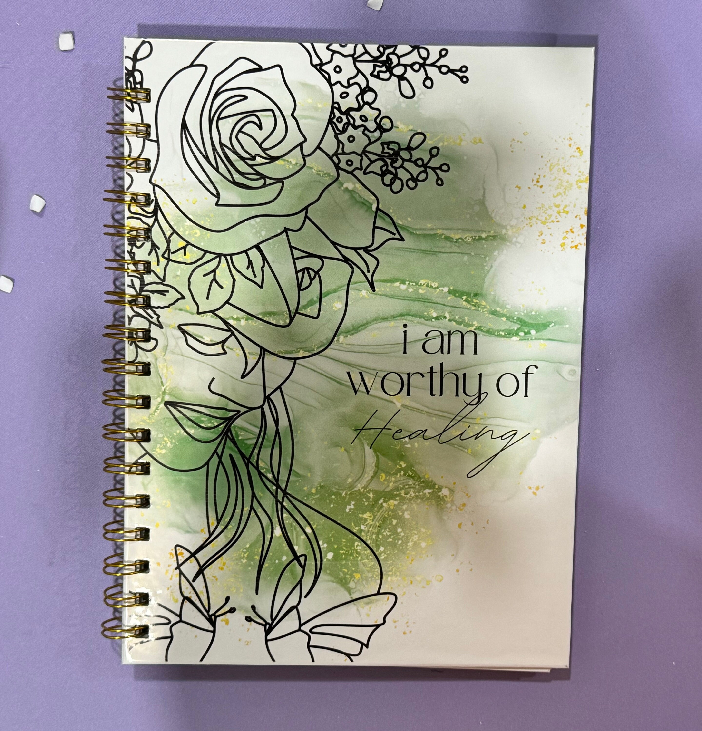 I Am Worthy of Healing Notebook Spiral Bound Journal 150 Page Notebook creative Writing Notebook ...