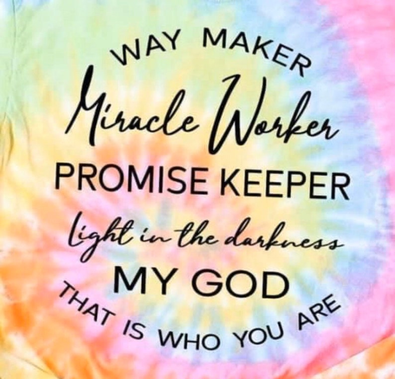 way maker christian shirt