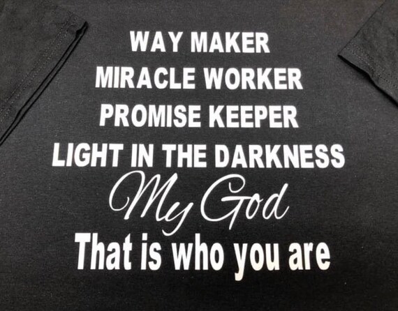 way maker christian shirt