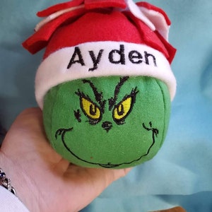 Der Grinch gesticktes Ornament