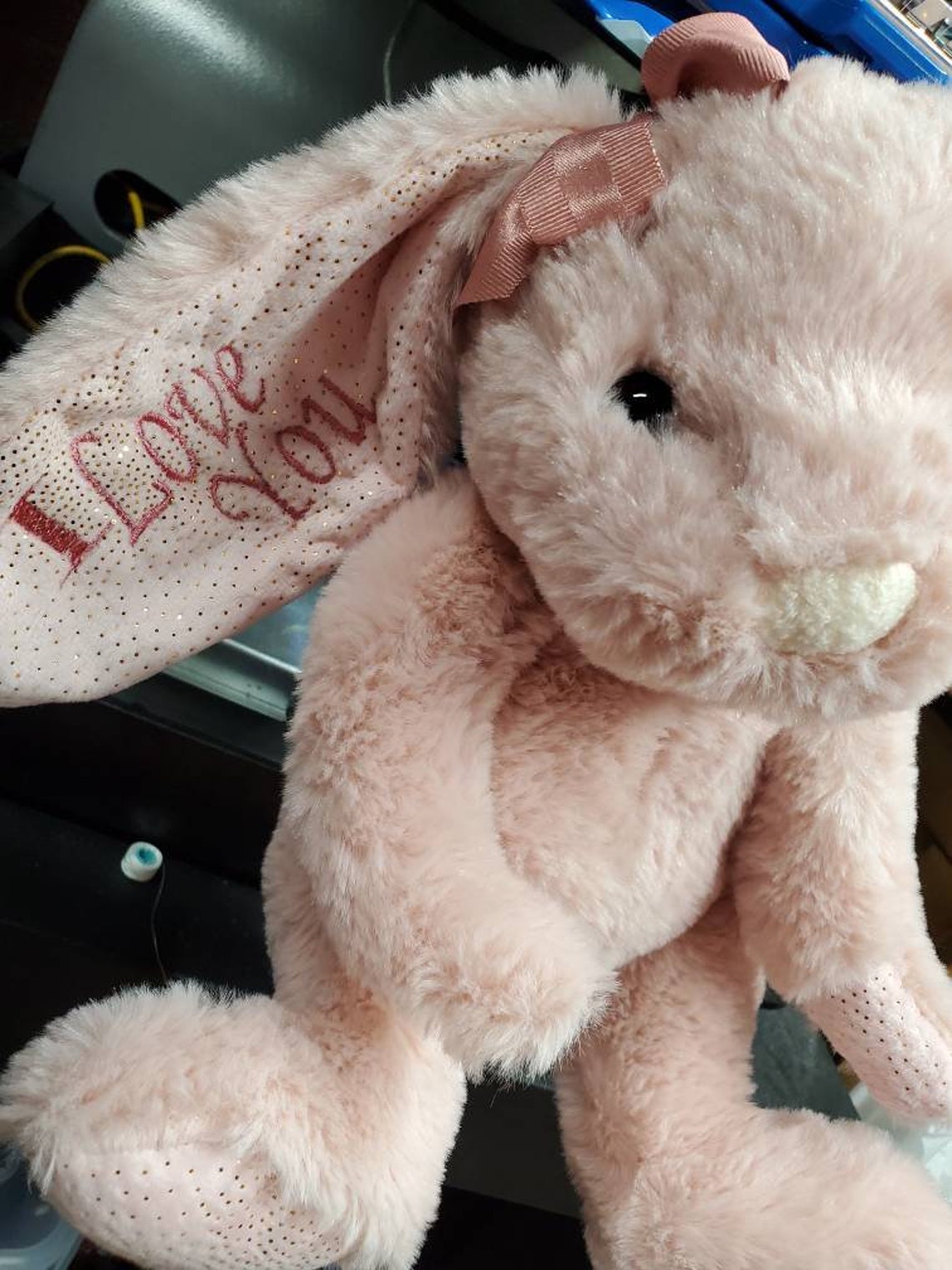 Embroidered bunnies Etsy