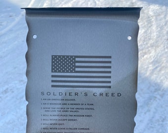 Soldiers Creed, Army Soldier Creed, Army, Gift for Army Soldier
