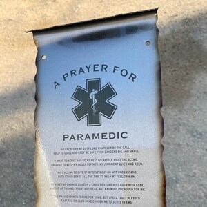 Paramedic prayer, emergency medical technician, emt gifts, small gift for emt, ambulance driver gift, first responder gifts
