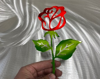 Red Rose Cutout Etsy