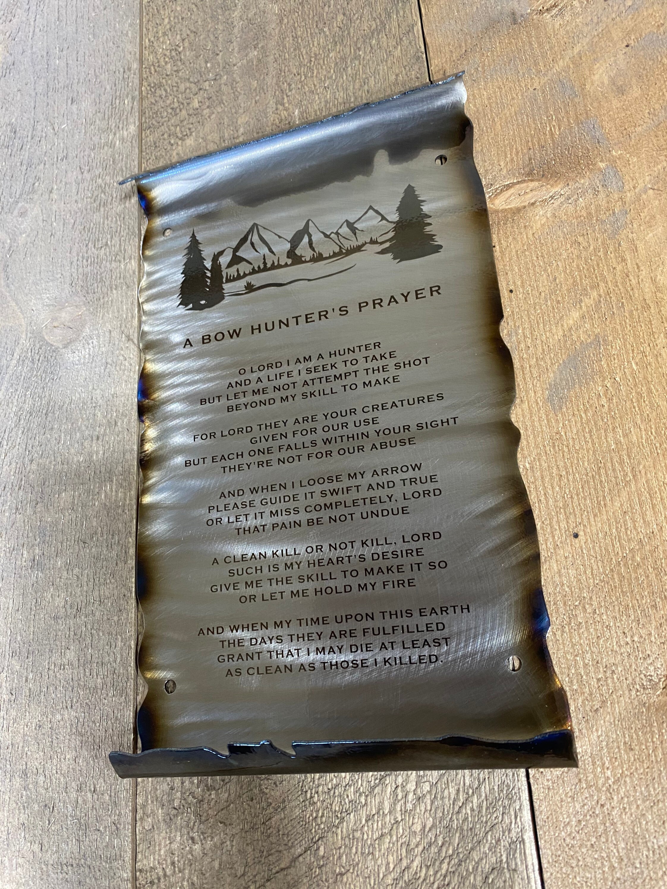 Bow Hunters Prayer Bow Hunter Gift Archery Gift Archer Gift Etsy