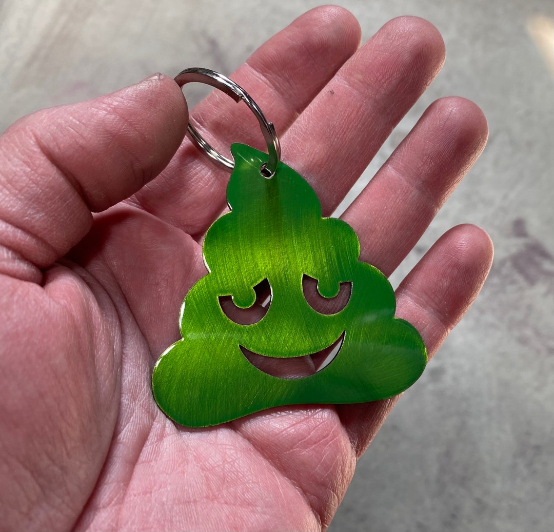 Poop Emoji Keychain, Funny Gifts, Metal Keychains Etsy