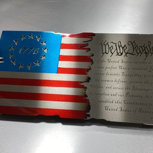 Metal Flag, American Flag, Metal American Flag, American Flag Metal, Betsy Ross Flag, Steel American Flag, US Flag, US constitution