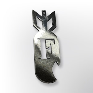 F bomb metal bottle opener keychain, cool funny gifts, gift for man, funny keychain, white elephant keyring, metal art
