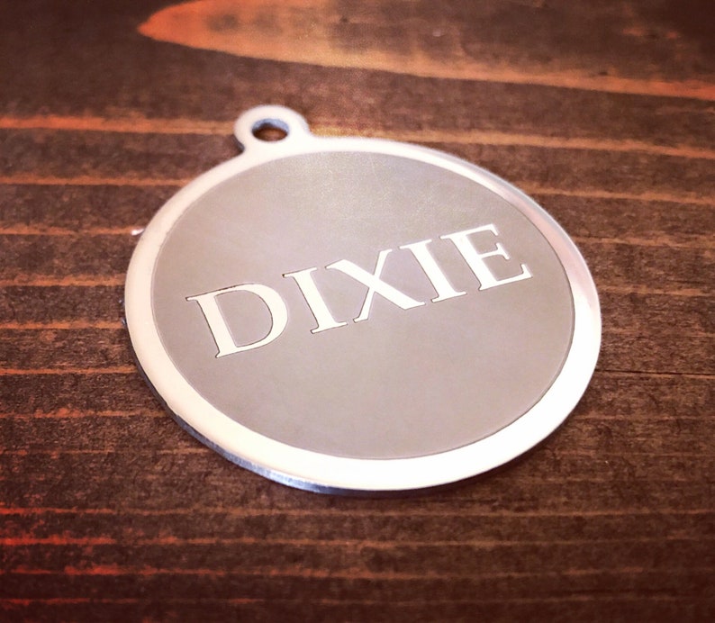 Personalized Pet ID Tags / Laser Engraved / Relief Engraved / Etsy