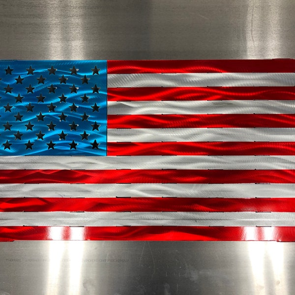 American Flag, Metal Flag, Patriotic Metal Decor, 4th of July Aluminum Standard American flag