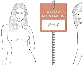 Realistic Fashion Figure Croquis Template "NOLA" | Womenswear Fashion Figure Template | Multiple Pose Options