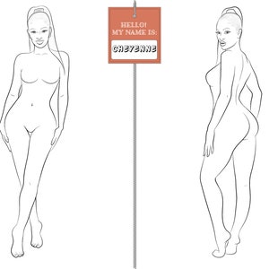 Womens Figure Sketch Different Poses Template for Drawing for Stylist  and Designers of Clothes Stock Vector  Illustration of people posing  108859899