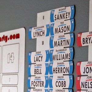 2023/24 Fantasy Football Draft Board w/Reusable Magnetic Player and Team Magnets image 2
