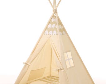 Kids Teepee Play Tent Wigwam Children S Teepee Playtent