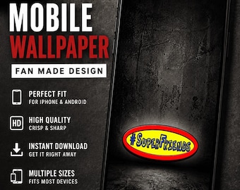 Sfondo per cellulare Super Friends / Sfondo per cellulare ispirato al wrestling / Sfondo per iPhone / Android / Download digitale