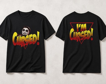 Maglietta da wrestling maledetta di Danhausen / Maglietta per fan in stile WWE, grafica da wrestler spettrale