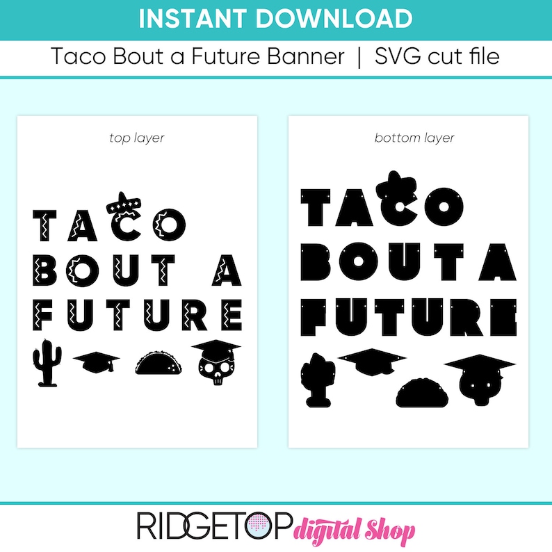 Download Taco Bout A Future Svg Vector Graphic Class Of 2021 Party Decor Graduation Banner Garland Cut File Paper Crafting Graduation Svg Party Supplies Party Decor Baja Tan Com