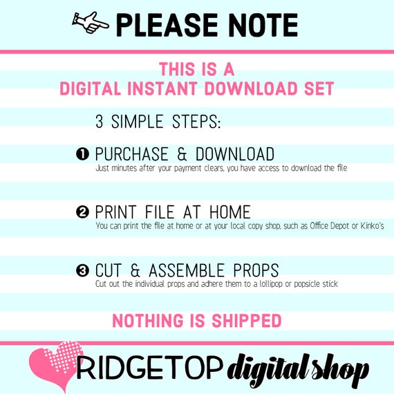 10th Birthday, PHOTO BOOTH PROPS, Blue, Lime Green, 10th Birthday Party, birthday props, party printable, digital download, instant download