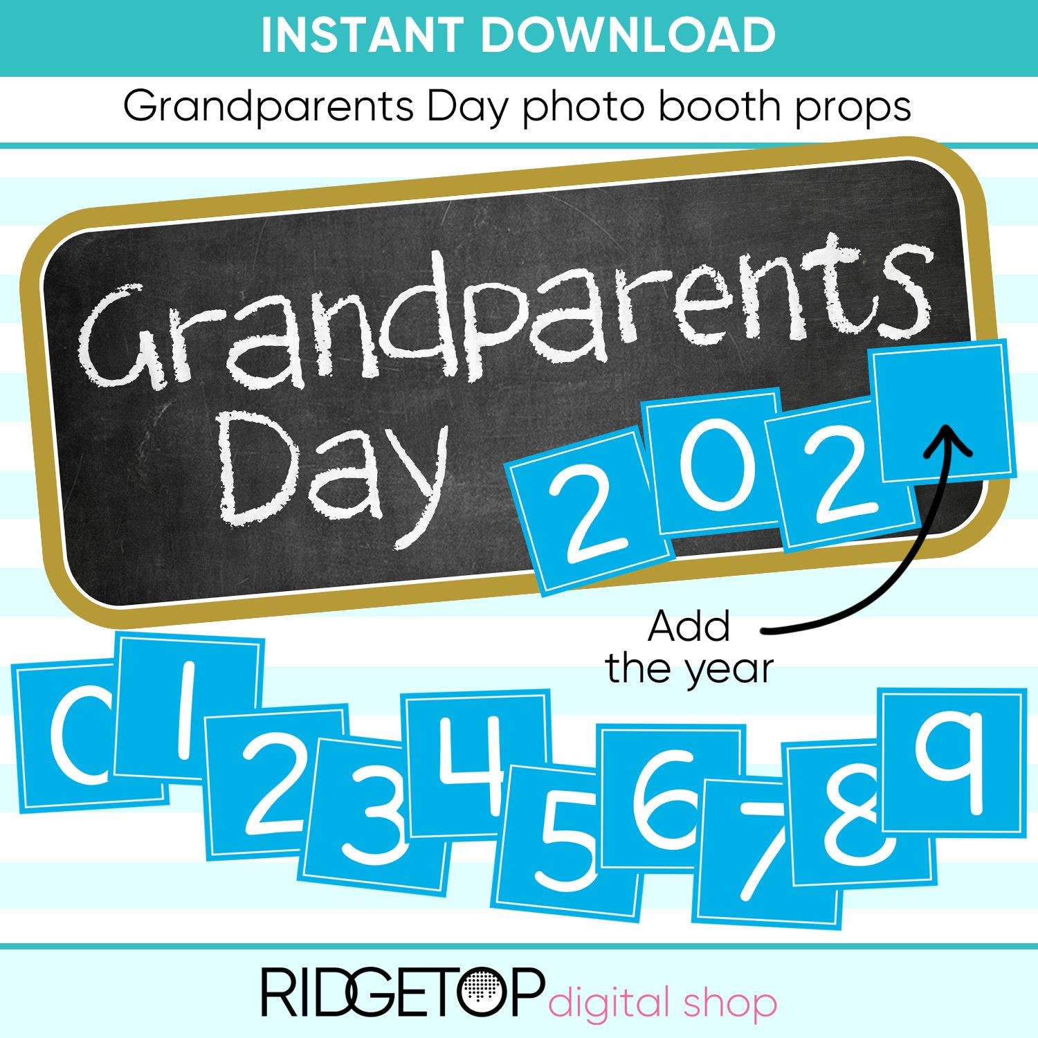 GRANDPARENTS DAY Photo Booth Props grandparents day Etsy México