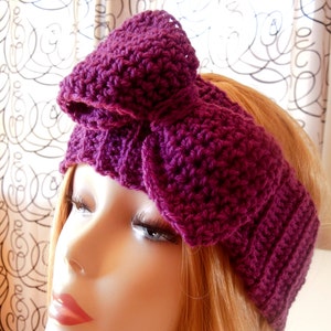 Crochet PATTERN - Bow Headband, Quick and Easy Project - Instant Download