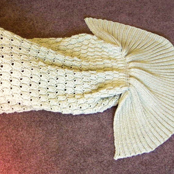 Mermaid Tail Blanket Pattern, Chunky Knit Blanket, Super Chunky Blanket, Mermaid Blanket Tail, Mermaid Afghan, Pattern Mermaid Tail