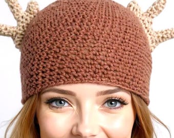 WZÓR NA SZYDEŁKO - Czapka Bambi, Szybki i łatwy projekt - Pobierz natychmiast