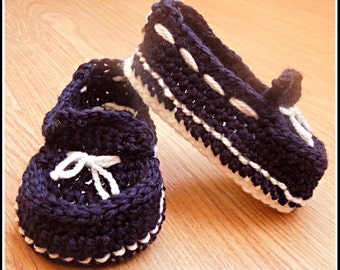 Crochet PATTERN - Baby Loafers - Quick and Easy Project, Instant Download