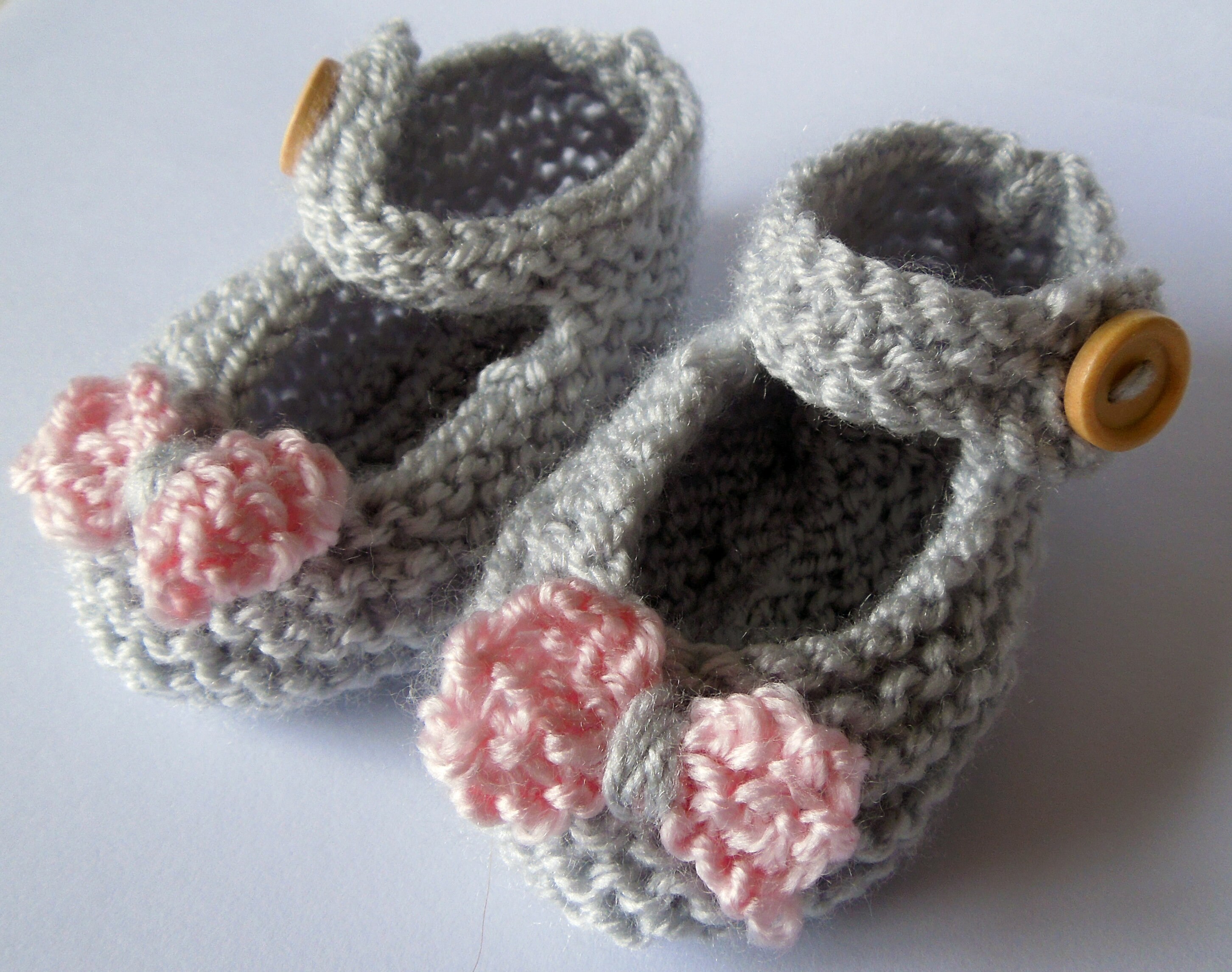 Mary Jane Baby Shoes Baby Booties Knitting Pattern Baby Etsy