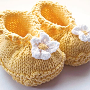 Baby Booties Knitting Pattern, Baby Girl Shoes, Baby Shoes Pattern, Baby Shower Gift, Summer Baby Shoes, Easy Knitting Pattern, Infant Shoes