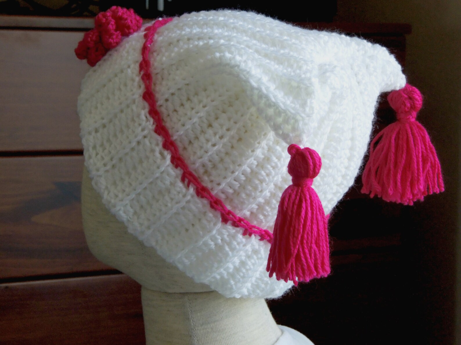 Crochet PATTERN Tassel Hat Quick and Easy Project Instant Etsy