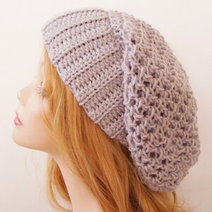 Häkelanleitung - Slouchy Hat - Slouchy Hat Muster - Häkelmütze Muster - Damenmütze Muster - Schnelles und einfaches One Skein Projekt