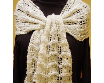 KNITTING PATTERN - Easy Lace Scarf