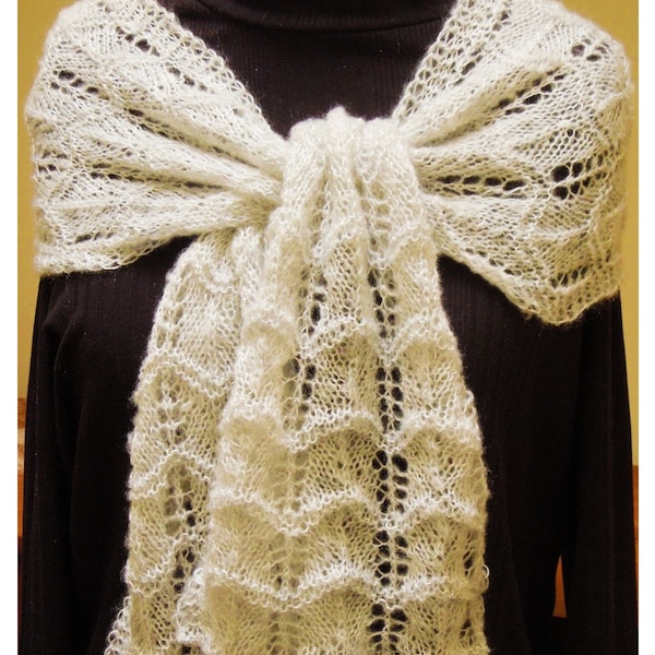 KNITTING PATTERN - Easy Lace Scarf