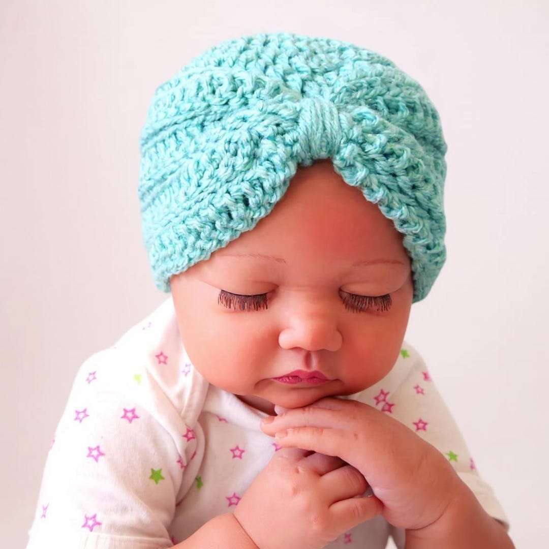 Crochet Turban Hat Turbante Crochet Bebe Baby Headband Hat Crochet - Main Image