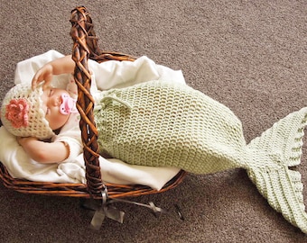 Crochet Mermaid Tail Blanket Pattern: Newborn to 6 Months (PDF Pattern)