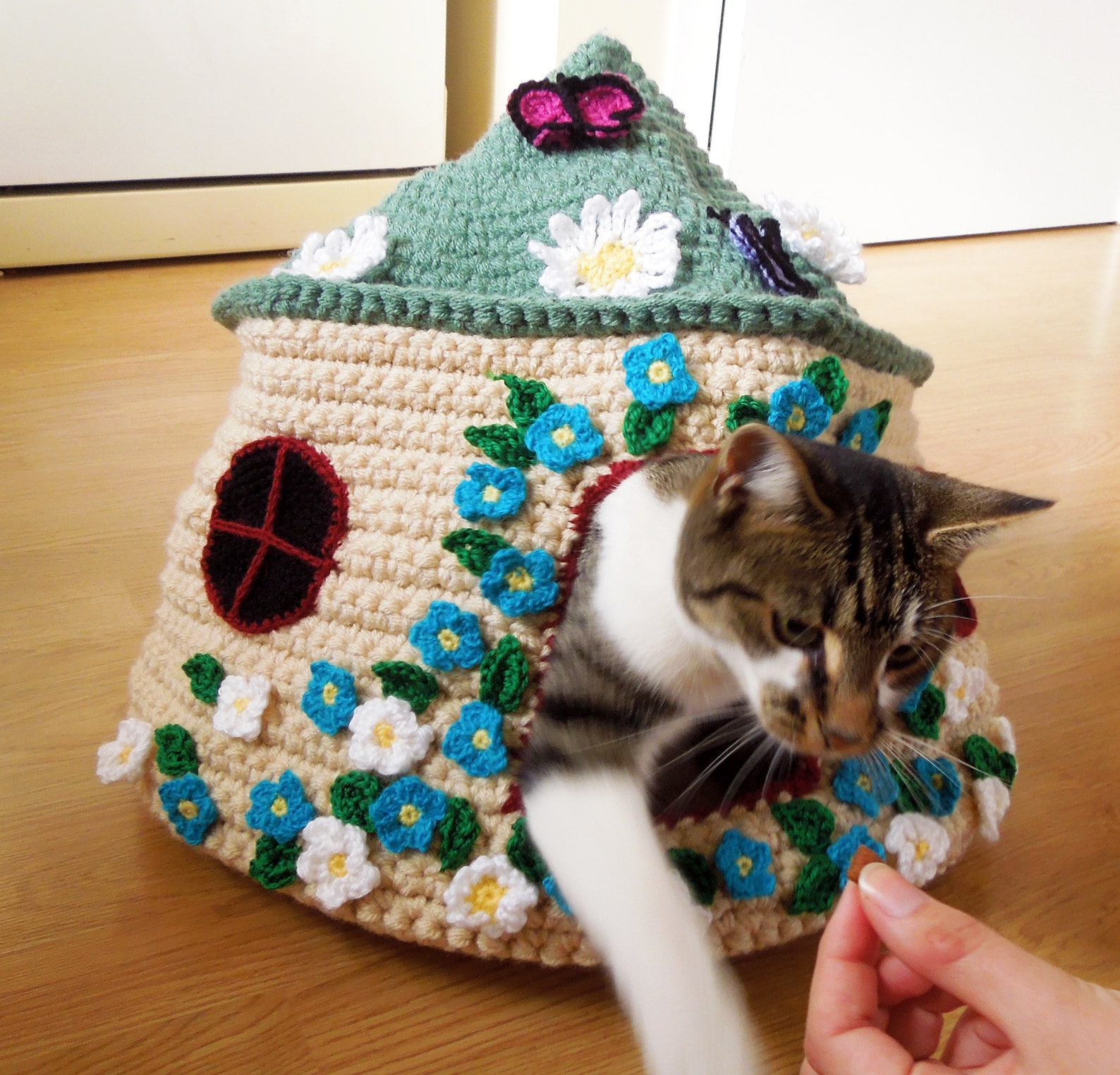 Fairy Tale Cat Cave Crochet Pattern - Etsy Australia