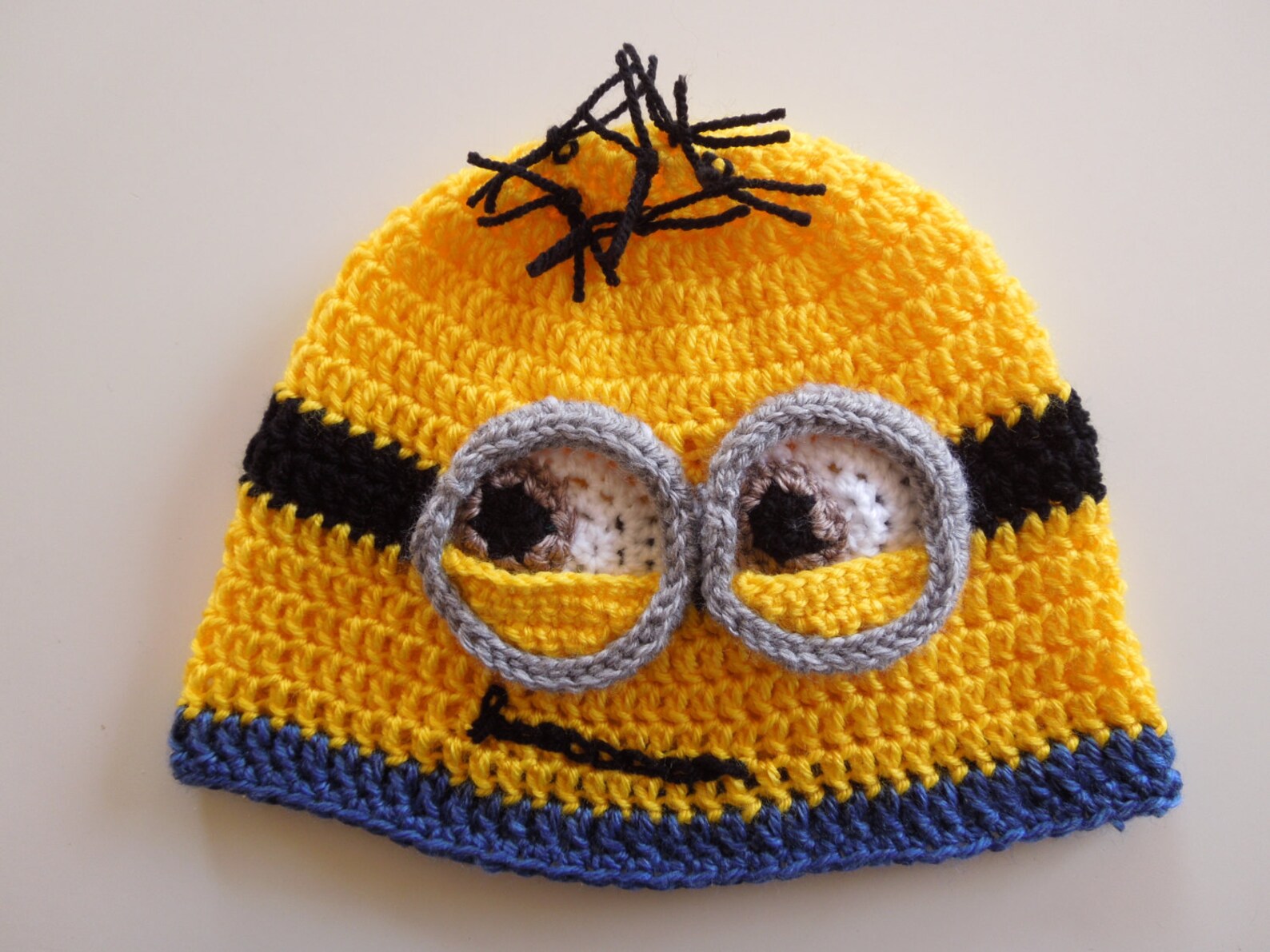 Minion Crochet Pattern Crochet Beanie Easy Crochet Pattern | Etsy