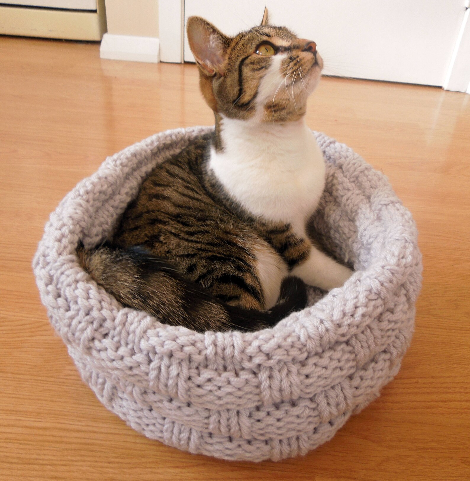 Cat Bed Knitting Pattern Pet Bed Dog Bed Wool Cat Bed Etsy