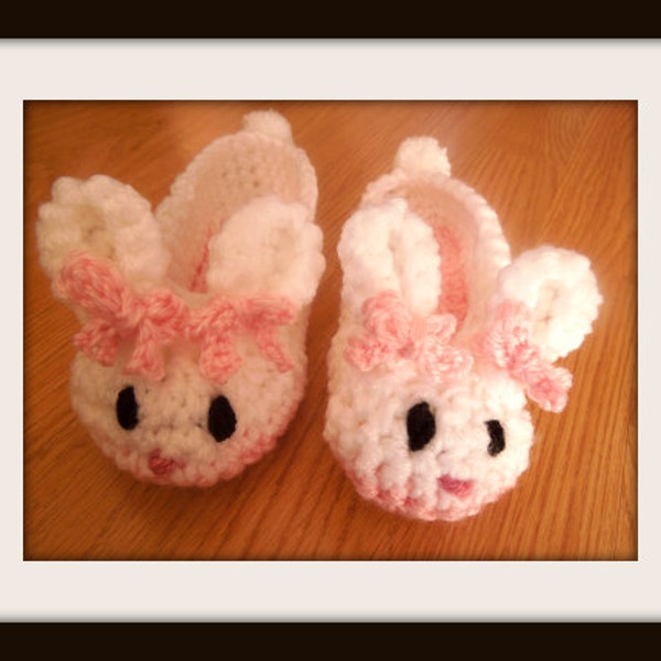 Bunny House Slippers Crochet Pattern, House Slippers Women, House Shoes, Crochet Slippers, Easy Crochet Pattern, Bunny Slippers, pdf Pattern