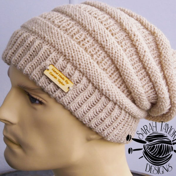 Hipster Beanie Mütze Strickmuster, Hipster Beanie Männer, Slouchy Beanie, Winter Damen Beanie, Jungen Hipster Mütze, Damen Hipster Mütze, Slouchy