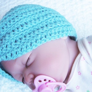 Baby Turban Crochet Pattern, Baby Hat, Photo Prop, Newborn Hat, Newborn Girl Hat, Preemie, Easy Crochet, pdf Pattern, Baby Shower Gift image 3