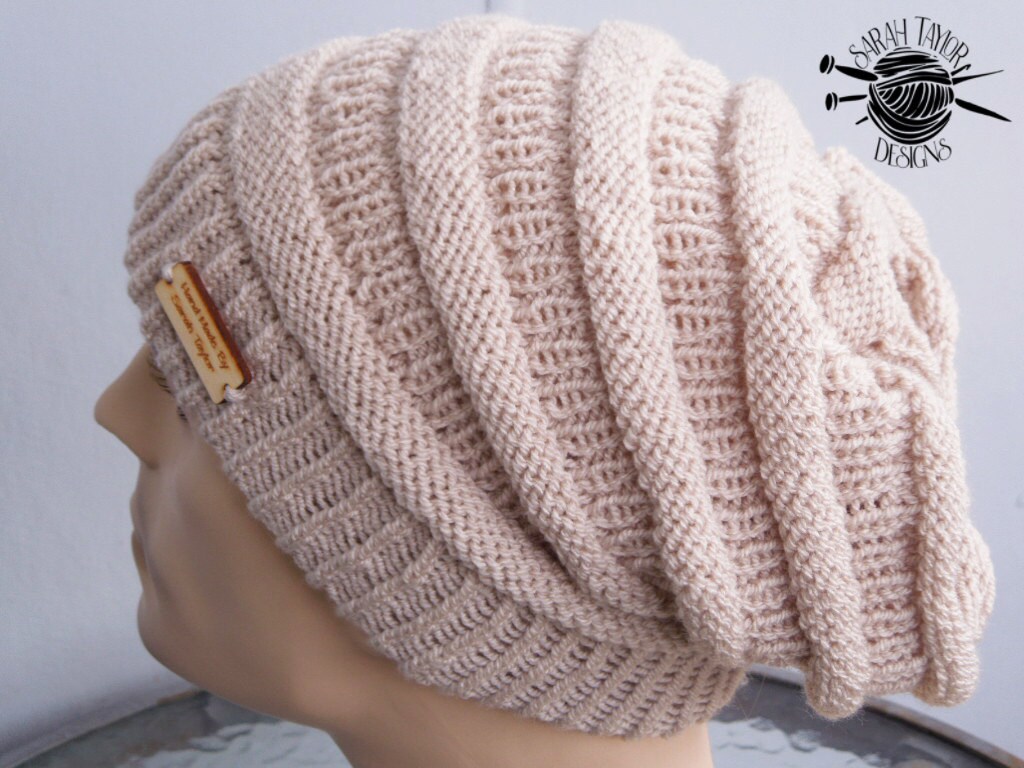 Hipster Beanie Hat Knitting Pattern Hipster Beanie Men Etsy