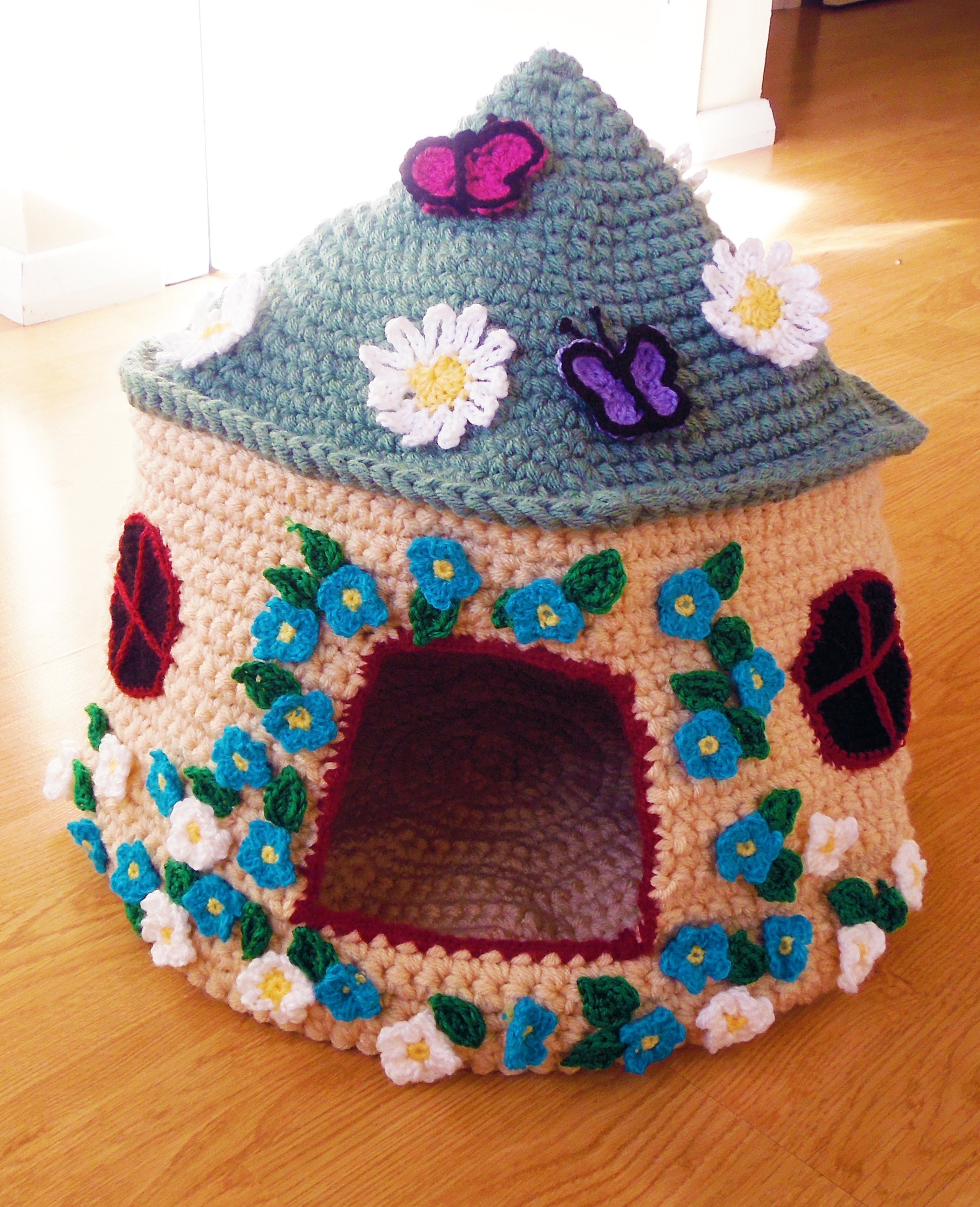 Fairy Tale Cat Cave Crochet Pattern - Etsy Australia