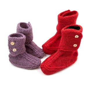 Slouch Slippers Knitting Pattern: Two-Needle House Boots (PDF Pattern)