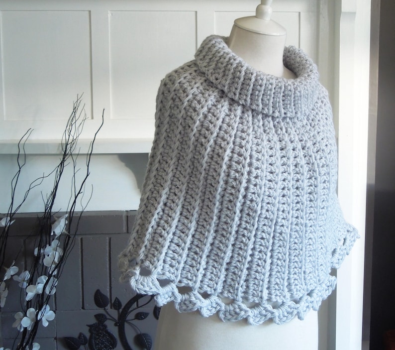 CROCHET PATTERN Capelet Easy To Make image 6