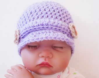 CROCHET PATTERN - Newsboy Hat For Baby