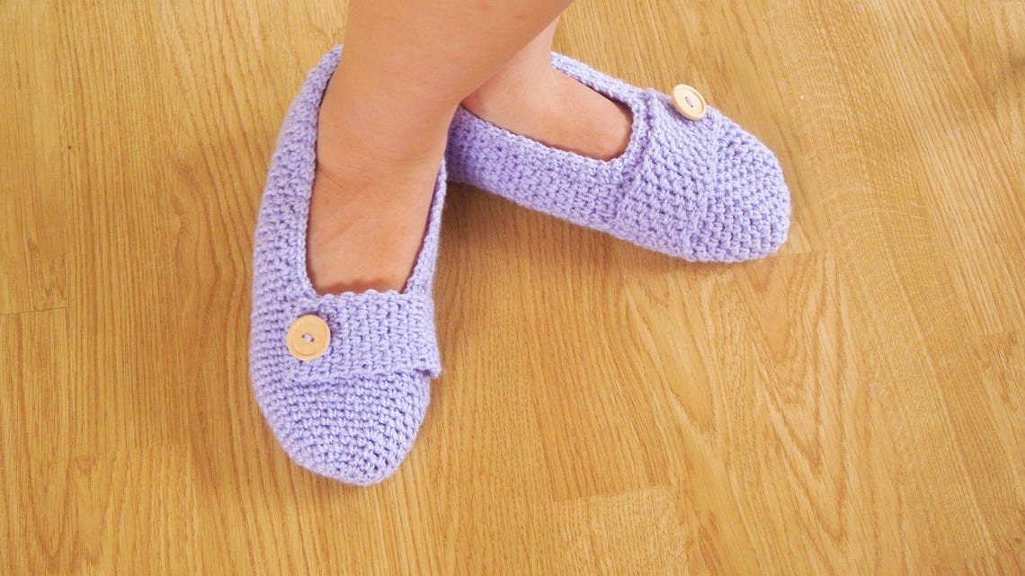 CROCHET PATTERN House Slippers eBook Pattern | Etsy