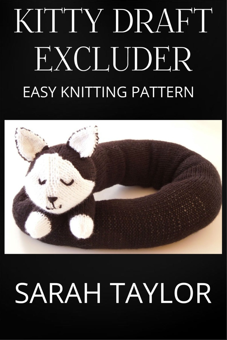 Knitting PATTERN Kitty Draft Excluder/draught Excluder Etsy New Zealand
