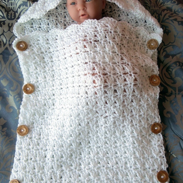 Sleeping Sack Crochet Pattern, Sleep Sack Newborn, Sleep Sack for Girls, Swaddle Blanket, Sleeping Bag, Swaddle Sleep Sack, Cocoon Swaddler