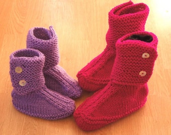 Slouch Slippers Knitting Pattern, House Boots Slippers, House Slippers Women, Womens Boot Slippers, House Shoes, House Slippers, pdf pattern